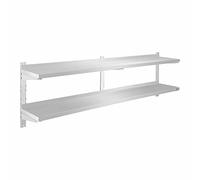 Royal Catering - RCWR-180.2 - Estante metálico para Cocina - 2 baldas - 180 cm