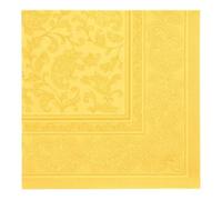 Royal Collection - Servilletas (20 unidades, pliegue 1/4, 40 x 40 cm), color amarillo