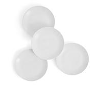 Royal Doulton Platos llanos de gres, diseñados para mezclar y combinar, plato Gordon Ramsay Maze de 22 cm, blanco, juego de 4
