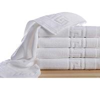 ROYAL EUROPE TEXTILE, S.L. Juego de Toallas de baño Acabado en greca, algodón 100% Natural, súper absorbentes, Calidad Hotel.