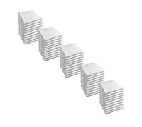 ROYAL EUROPE TEXTILE SL Set de 50 Toallas acabadas en greca para Hotel Medidas 70x140 cm de 100% algodón Color Blanco. 450 Gramos/m2.