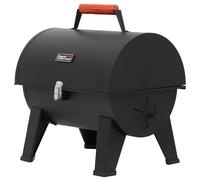 Royal Gourmet Barbacoa portátil de carbón vegetal, barbacoa de camping para jardín, pícnic, barbacoa de mesa de carbón, barbacoa plegable con cierre a presión y mango de madera, color negro