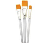 Royal & Langnickel All Media Glaze and Wash - Juego de 3 pinceles para pintura