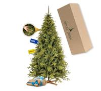 Royal Trees Árbol de Navidad artificial de 240 cm - Abeto siberiano con 1418 puntas y 116 ramas, árbol de Navidad artificial natural, verde, denso, con soporte de madera y bolsa de almacenamiento