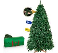 Royal Trees Árbol de Navidad artificial de 240cm - Pino silvestre artificial, árbol de Navidad natural con 1084 puntas, pino denso grande incluido con soporte de madera estable y práctica bolsa de