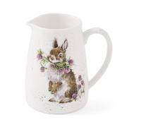Royal Worcester Wrendale Deigns - Jarra para posio o crema individual, 125 ml, diseño de conejo