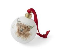Royal Worcester Wrendale Designs Highland Star - Bola de cerámica y diseño de vaca
