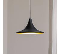 ROYALTECH Genisy lámpara colgante, negro, Ø 31 cm, metal, E27