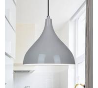 ROYALTECH Lámpara colgante Adash, gris, metal, Ø 26 cm, E27