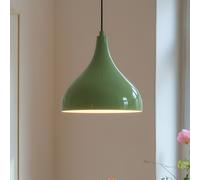 ROYALTECH Lámpara colgante Adash, verde menta, metal, Ø 26 cm, E27