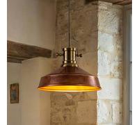 ROYALTECH Lámpara colgante Augusta, cobre/oro, Ø 40 cm, metal, E27