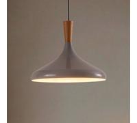 ROYALTECH Lámpara colgante Chris, gris/blanco, Ø 35 cm, metal
