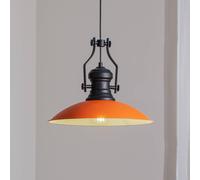 ROYALTECH Lámpara colgante Fimda, naranja, Ø 41 cm, metal, E27