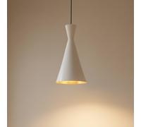ROYALTECH Lámpara colgante Glenora, blanca, Ø 18 cm, metal, E27