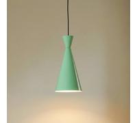 ROYALTECH Lámpara colgante Glenora, verde menta/blanco, metal, Ø 18 cm