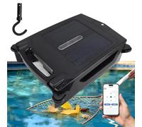 RoyceBee Robot limpiafondos Solar con batería de 5000 mAh, Control por App y Mando a Distancia, Evita obstáculos automáticamente y Funciona 24/7 en Cualquier Tipo de Piscina