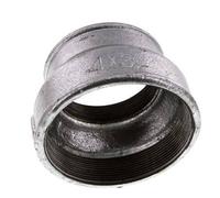 Rp 4'' x Rp 3'' Hierro fundido zincado Enchufe redondo 25 Bar