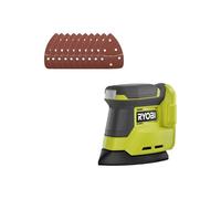 RPS18-0 - Lijadora triangular RPS18 - 18 V One+ - Sin batería ni cargador - Lote de 10 hojas abrasivas SCS10A - Grano 60, 80 y 120