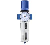 RQS Filtro de aire comprimido - Filtro con reductor - manómetro - MINI 1/2 - separador de agua - eliminación de agua