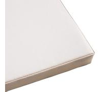 Rr tianshi Cojín de asiento para silla de exterior, impermeable, de piel sintética, para jardín, oficina, comedor, cocina (30 x 30 x 5 cm, beige)