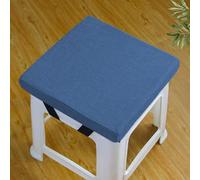 Rr tianshi Cojines de asiento antideslizantes para sillas de comedor, cojines de asiento lavables para taburete, jardín, interior, exterior, oficina en casa (30 x 30 x 5 cm, azul marino)