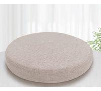 Rr tianshi Cojines redondos para asiento de silla, almohadillas gruesas para silla de 40/45/50 cm, cojines antideslizantes gruesos para jardín, oficina, hogar (40 x 40 x 5 cm, beige)