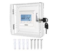 Rrlihjgu Cubierta Transparente para Termostato - Protector con Cerradura y Llave | Caja de Bloqueo para Montaje en la Pared