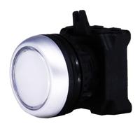 RS PRO Cabezal de pulsador de 22 mm de diámetro, color blanco, con reajuste de muelle, redondo, plástico, IP65