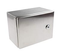 RS PRO Caja de Pared de Acero Inoxidable IP66 Cajas de Registro Electrico, 240 x 180 x 150 mm (alto x ancho x profundidad)