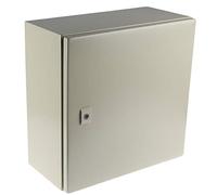 RS PRO Caja de pared de acero RAL 7032 IP66, 400 x 400 x 200 mm (alto x ancho x profundidad)