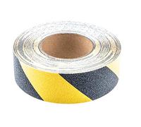RS PRO Cinta de polietileno negro y amarillo, grosor 0,05 mm, 50 mm x 18,3 m