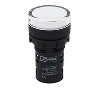 RS PRO Detector de luz 110 V CA, color blanco, corte Ø 22 mm, montaje en panel LED IP 65 tornillo