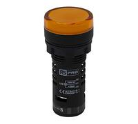 RS PRO Detector de luz de 230 V CA, color amarillo, corte de 22 mm de diámetro, LED para montaje en panel, IP 65, tornillo