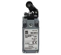 RS PRO Interruptor de límite, palanca de rodillos, DPST, cierra/abridor, IP 66, aleación de zinc, cable de conexión 10 A