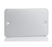 RS PRO Placa de cubierta gris acero 2 brotes