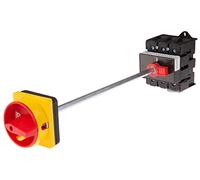 RS PRO Separador de 3 polos, 100 A, carril DIN rojo, IP 65, 45 kW, 750 V, 3 fases