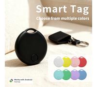 RSH Smart Tracker, Funciona con la Aplicación Android Google Find Hub, Localizador de Llaves, Etiqueta de Posicionamiento Remoto para Xiaomi y Samsung Amarillo