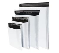 Rshuhx Bolsas Envíos de Plástico Mixto 100pcs A3/A4/B4/C5 Nuevo Material Blanco Paquetes Impermeable Opacas Autoadhesivo Sobres Envios Correo Bolsas Embalaje Ropa Camisas Textiles