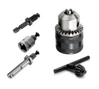 Rtppyakk 1,5-10 mm 1/16-3/8 capacidad portabrocas llave adaptador 1/2 vaso cuadrado adaptador interno mandril autoblocante fácil instalación