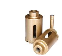 RUAJOGYNVM 1PC 6-60mm M10 Thread Dry Brazed Diamond Drilling Core Bit Ceramic Tile Hole Saw Granite Marble Drill Bits (Size : 25mm) RUAJOGYNVM