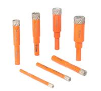 RUAJOGYNVM 5/6/8/10/12/14/16mm 7Pcs Round Vacuum Brazed Diamond Core Dry Drill Bit Hole Saw Set for Masonry Drilling(8mm) RUAJOGYNVM