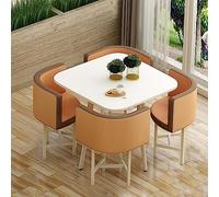 RUANLOV - Juego de mesa redonda y silla de comedor de 80 cm para recepción, oficina, sala de conferencias, sala de estar, cocina, café y ocio (V)