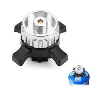 Ruayia Adaptador de bombona de gas, cartucho de válvula, adaptador para Campingaz CV Easy Clic y válvula de rosca EN417, adaptador de cartucho de gas compatible, pieza de conexión de gas hermética