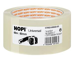 Ruban adhésif d'emballage nopi 57952 l x l 66 m x 50 mm transparent p