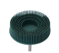 Rubber brush for electric drills Disco de cerdas con mango 1/4", eliminación revestimiento multiusos Universal, lijado goma resistente al desgaste(Green-50)