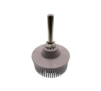 Rubber brush for electric drills Rueda de pulido abrasiva goma con cerdas 2 pulgadas accesorio vástago 1/4, eliminación revestimiento junta(Gray)