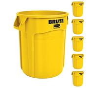 Rubbermaid Commercial Productos fg261000yel Brute 2610 LLDPE papelera sin tapa, leyenda, 10 L