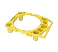 Rubbermaid Commercial Products Brute - Aro portaobjetos con clips de ajuste, amarillo
