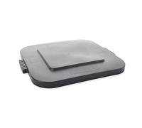 Rubbermaid Commercial Products Brute FG352700GRAY - Tapa con cierre rápido, 28 galones, gris