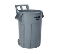 Rubbermaid Commercial Products Contenedor Bruto con Ruedas 167L, Gris, 2131929